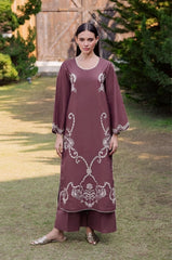 SUMMER-2PC LAWN EMBROIDERED SHIRT WITH TROUSER-101