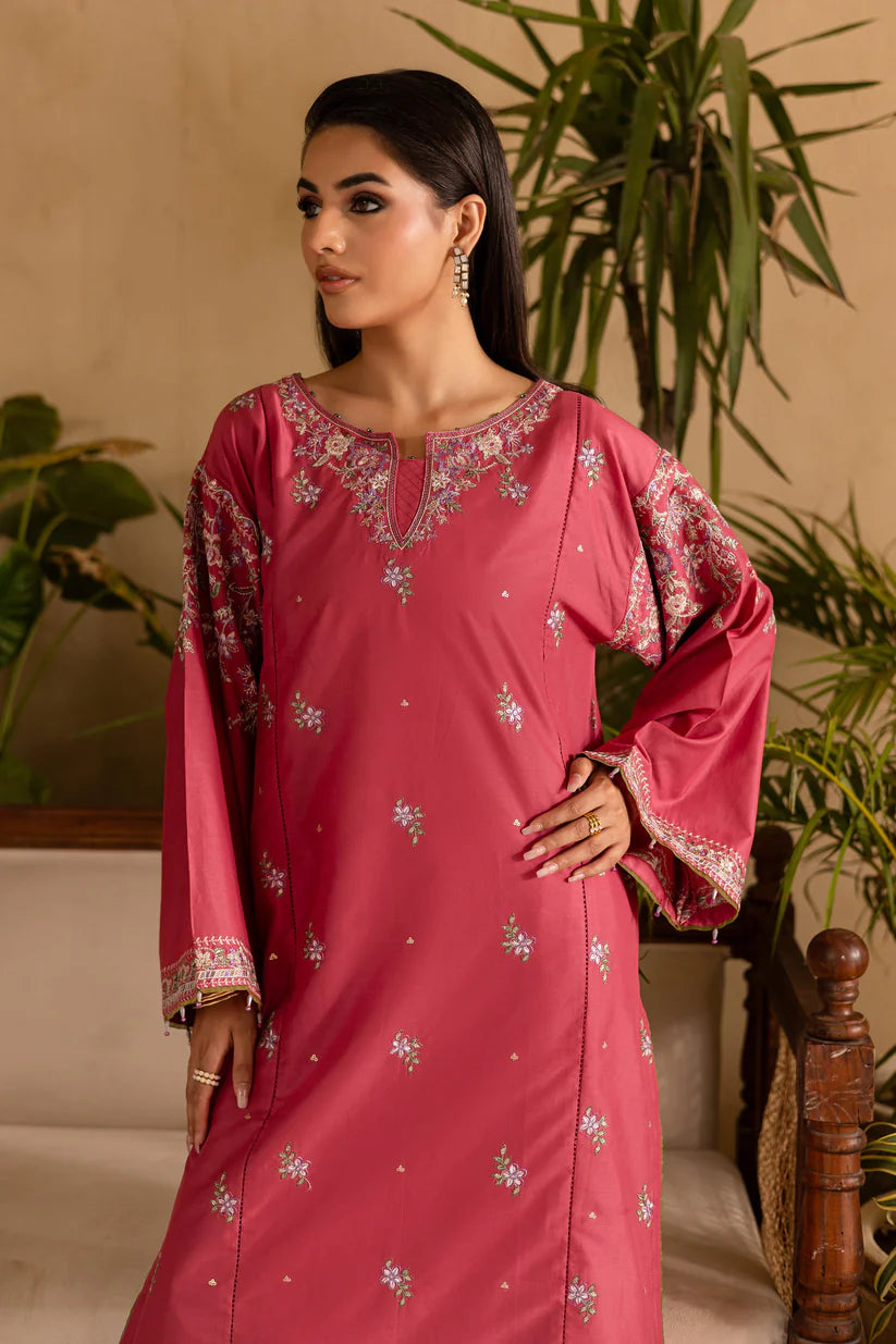 WINTER-2PC DHANAK EMBROIDERED SHIRT & EMBROIDERED TROUSER-114