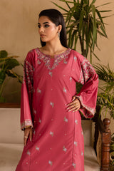 WINTER-2PC DHANAK EMBROIDERED SHIRT & EMBROIDERED TROUSER-114