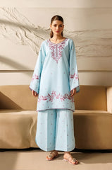 SUMMER-2PC LAWN EMBROIDERED SHIRT WITH TROUSER-222
