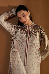 WINTER-3PC DHANAK EMBROIDERED SHIRT WITH DHANAK EMBROIDERED SHAWL AND TROUSER-4424