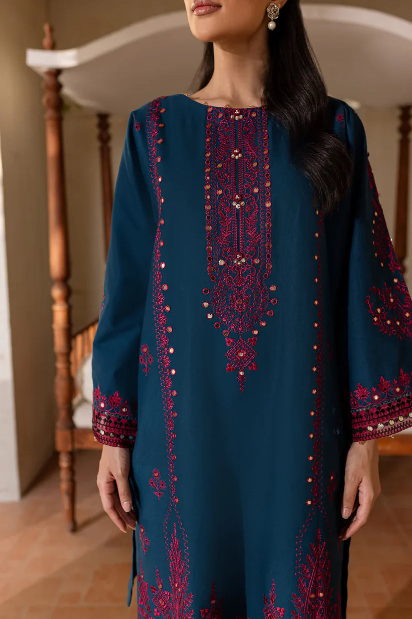WINTER-2PC SEQUIN EMBROIDERED SHIRT WITH SEQUIN EMBROIDERED TROUSER-3352