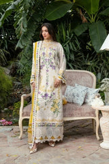 WINTER-3PC KARANDI EMBROIDERED SHIRT WITH KARANDI EMBROIDERED SHAWL AND KARANDI TROUSER-5293