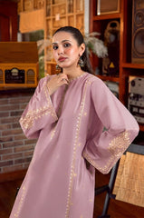 URGE-2PC LAWN SEQUIN EMBROIDERED SHIRT WITH EMB TROUSER-87