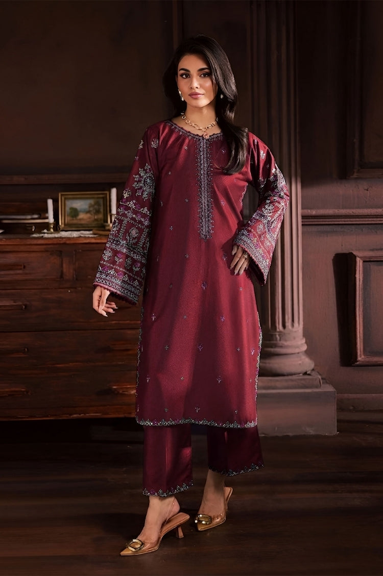SUMMER-2PC LAWN EMBROIDERED SHIRT WITH TROUSER-161