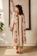 SUMMER-3PC LAWN EMBROIDERED SHIRT WITH CHIFFON PRINTED DUPATTA AND EMB TROUSER-4869