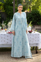WINTER-3PC DHANAK EMBROIDERED SHIRT WITH CHIFFON EMBROIDERED DUPATTA AND TROUSER-5177