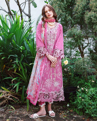 WINTER-3PC DHANAK EMBROIDERED SHIRT WITH WOOL PRINTED SHAWL AND TROUSER-5243