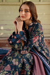 WINTER-3PC KHADDAR PRINTED SHIRT WITH KHADDAR PRINTED DUPATTA AND PRINT TROUSER-2647