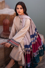 SUMMER-3PC LAWN EMBROIDERED SHIRT WITH MONARK PRINTED DUPATTA AND TROUSER-3631
