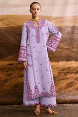 WINTER-2PIECE DHANAK EMBROIDERED SHIRT WITH DHANAK EMB TROUSER-15101