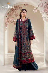 WINTER-3PC DHANAK EMBROIDERED SHIRT WITH DHANAK EMBROIDERED SHAWL AND TROUSER-5123