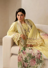 WINTER-3PC DHANAK EMBROIDERED SHIRT WITH COUTRAI PRINTED SHAWL AND TROUSER-5221