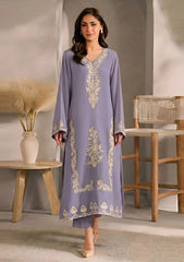 SUMMER-2PC LAWN EMBROIDERED SHIRT WITH EMBROIDERED TROUSER-48