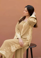 SUMMER-2PC LAWN EMBROIDERED SHIRT WITH LAWN TROUSER-18