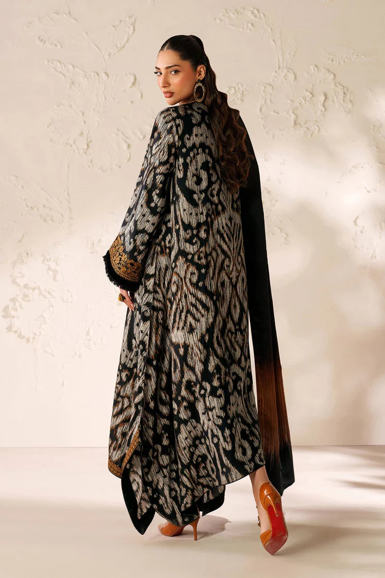 WINTER-3PC VISCOSE PRINTED EMB SHIRT WITH VISCOSE PRINTED DUPATTA AND TROUSER-2639