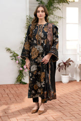 SUMMER-3PC LAWN PRINTED SHIRT WITH CHIFFON PRINT DUPATTA AND PRINT TROUSER-2530