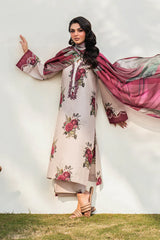 WINTER-3PC KARANDI PRINTED SHIRT WITH KARANDI PRINTED DUPATTA AND TROUSERADR-2572