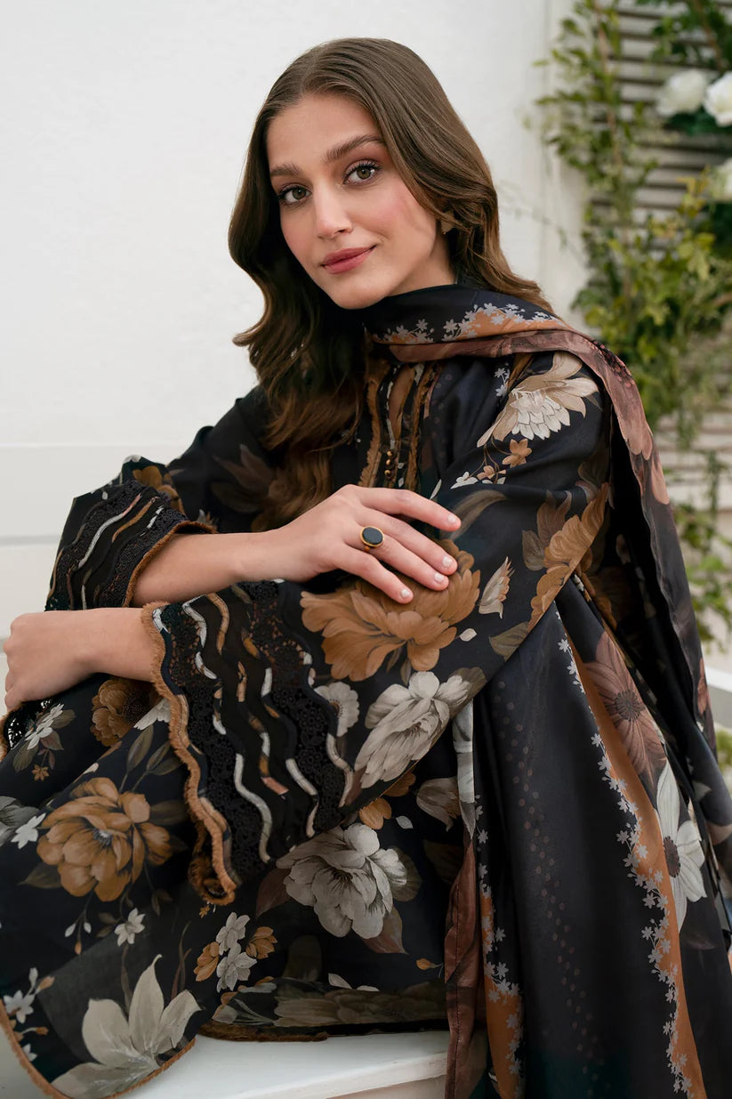 SUMMER-3PC LAWN PRINTED SHIRT WITH CHIFFON PRINT DUPATTA AND PRINT TROUSER-2530