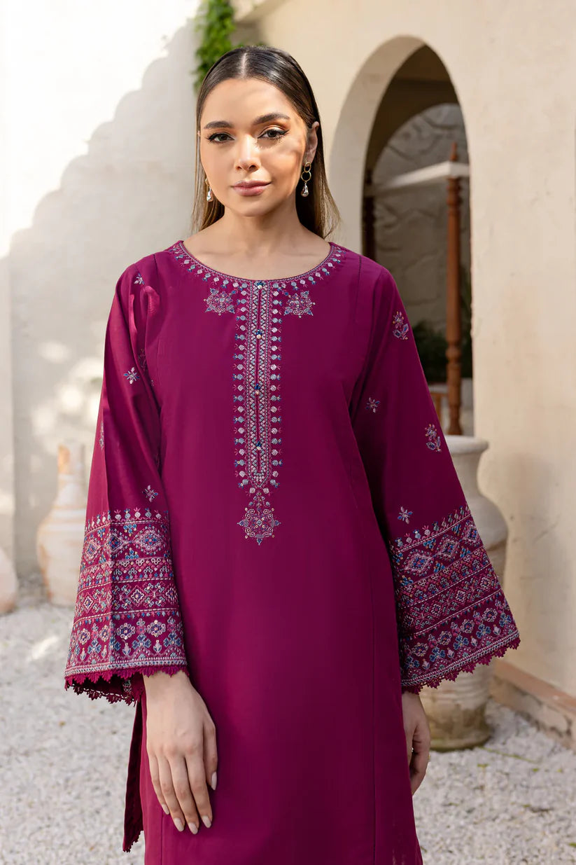 WINTER-2PC DHANAK SEQUENCE EMBROIDERED SHIRT WITH SEQUIN EMB TROUSER-116