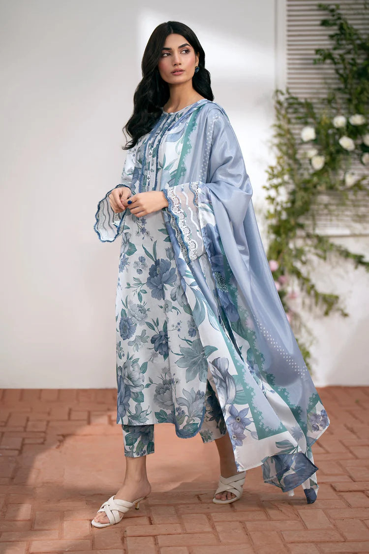 WINTER-3PC KARANDI PRINTED SHIRT WITH KARANDI PRINTED DUPATTA AND TROUSER-2574