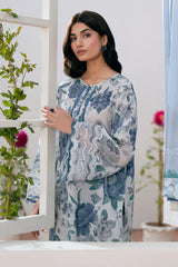 WINTER-3PC KARANDI PRINTED SHIRT WITH KARANDI PRINTED DUPATTA AND TROUSER-2574
