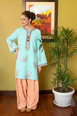 SUMMER-2PC LAWN EMBROIDERED SHIRT WITH TROUSER-259