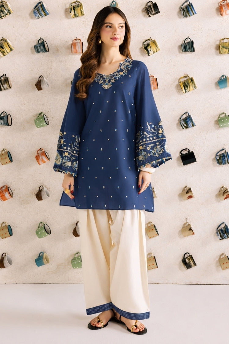 WINTER-2PIECE DHANAK EMBROIDERED SHIRT WITH DHANAK EMB TROUSER-15106