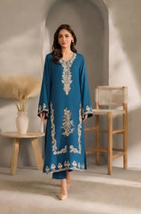 SUMMER-2PC LAWN EMBROIDERED SHIRT WITH EMBROIDERED TROUSER-45