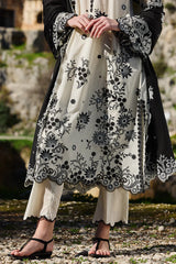 SUMMER-3PC LAWN EMBROIDERED SHIRT WITH CHIFFON EMBROIDERED DUPATTA AND EMB TROUSER-3714