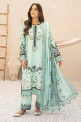 WINTER-3PC KARANDI PRINTED EMBROIDERED SHIRT WITH KARANDI PRINTED EMB SHAWL & PRINTED TROUSER-