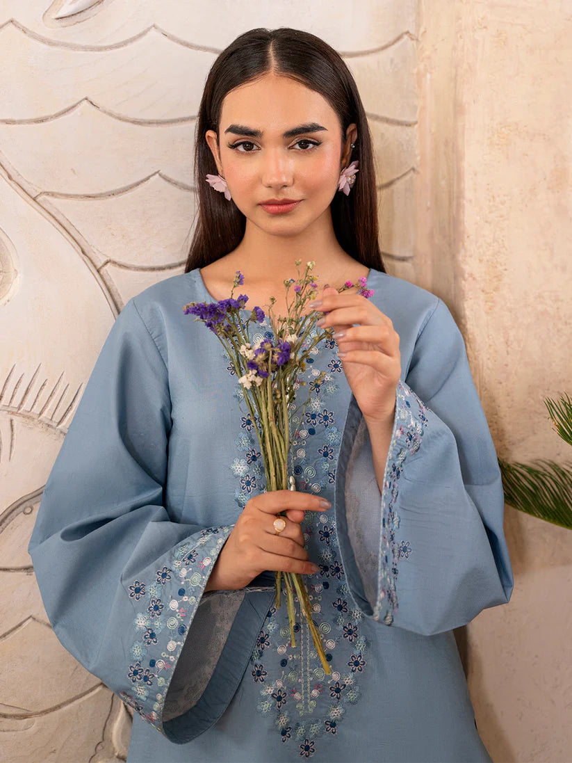 WINTER-2PC DHANAK EMBROIDERED SHIRT WITH DHANAK TROUSER-102
