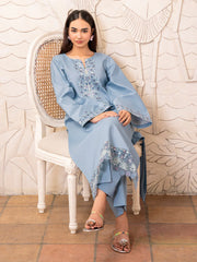 WINTER-2PC DHANAK EMBROIDERED SHIRT WITH DHANAK TROUSER-102