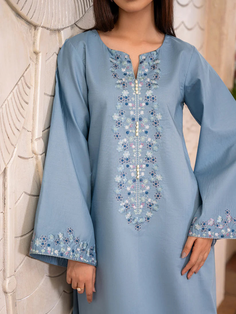 WINTER-2PC DHANAK EMBROIDERED SHIRT WITH DHANAK TROUSER-102