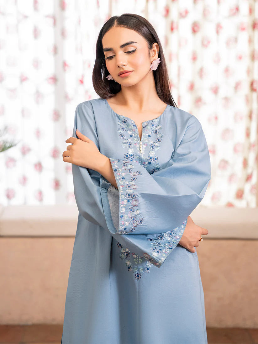 WINTER-2PC DHANAK EMBROIDERED SHIRT WITH DHANAK TROUSER-102