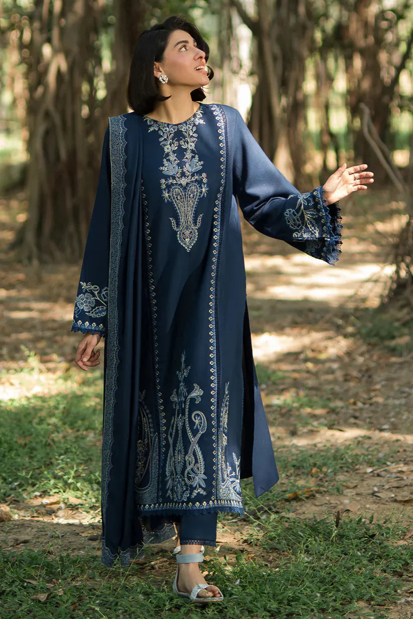 SUMMER- 3PC LAWN EMBROIDERED SHIRT WITH CHIFFON EMBROIDERED DUPATTA AND TROUSER -3659