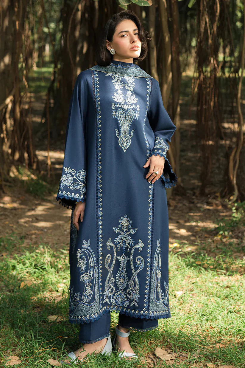 SUMMER- 3PC LAWN EMBROIDERED SHIRT WITH CHIFFON EMBROIDERED DUPATTA AND TROUSER -3659