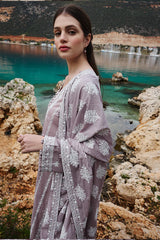 SUMMER-3PC LAWN EMBROIDERED WITH LAWN HEAVY EMBROIDERED READY TO WEAR DUPATTA -3696