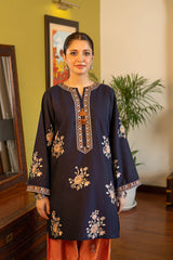 WINTER-2PIECE DHANAK EMBROIDERED SHIRT WITH DHANAK EMB TROUSER-15047