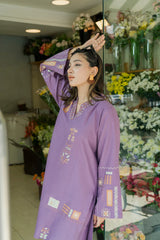 WINTER-2PC DHANAK EMBROIDERED SHIRT WITH DHANAK EMBROIDRED TROUSER-137