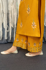 WINTER- 3PC DHANAK EMBROIDERED SHIRT WITH WOOL PRINT SHAWL & TROUSER-1415