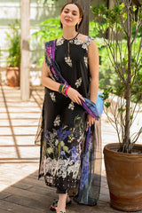 SUMMER-3PC LAWN PRINT EMBROIDERED SHIRT WITH CHIFFON PRINT DUPATTA AND PRINT TROUSER-BIC-2515