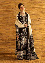 WINTER-3PC DHANAK EMBROIDERED SHIRT WITH DHANAK EMBROIDERED SHAWL AND TROUSER-5279