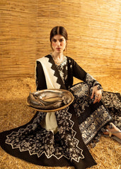 WINTER-3PC DHANAK EMBROIDERED SHIRT WITH DHANAK EMBROIDERED SHAWL AND TROUSER-5279