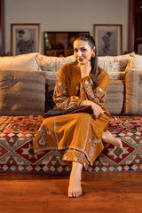 WINTER-2PC DHANAK EMBROIDERED SHIRT AND EMBROIDRED SLEEVES-134