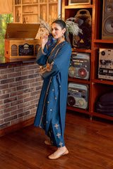 WINTER-2PC DHANAK EMBROIDERED SHIRT AND EMBROIDRED SLEEVES-133