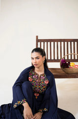 WINTER-3PC DHANAK EMBROIDERED SHIRT WITH DHANAK EMBROIDERED SHAWL AND TROUSER-5048