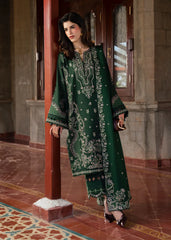 WINTER-3PC DHANAK EMBROIDERED SHIRT WITH DHANAK EMBROIDERED SHAWL AND TROUSER-4413