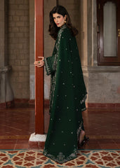 WINTER-3PC DHANAK EMBROIDERED SHIRT WITH DHANAK EMBROIDERED SHAWL AND EMB TROUSER-5044