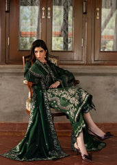 WINTER-3PC DHANAK EMBROIDERED SHIRT WITH DHANAK EMBROIDERED SHAWL AND EMB TROUSER-5044